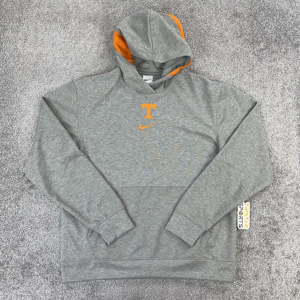 Tennessee Volunteers Hoodie Mens Medium Gray Nike Dri-FIT Pullover PE Team Issue